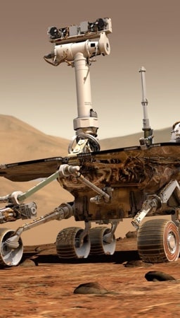 Curiosity rover on Mars